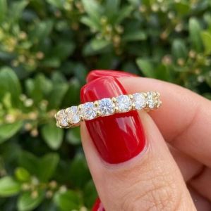 3CTW Round Lab Grown Diamond 3.5mm Width Eternity Ring