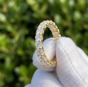 3CTW Round Lab Grown Diamond 3.5mm Width Eternity Ring
