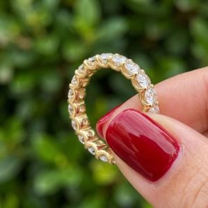 3CTW Round Lab Grown Diamond 3.5mm Width Eternity Ring
