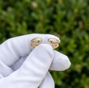 4 Piece Yellow Gold Lab Grown Diamond Matching Wedding Band Ring Set