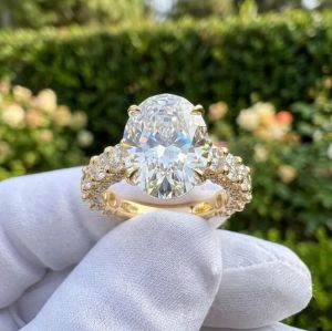 4CT IGI Certified Oval Cut E VVS2/VS1 and 6CTW Lab Growns Diamond Engagement