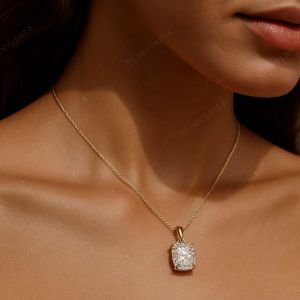 Cushion Cut Lab Grown Pendant