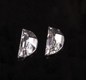 Haif Moon Cut Lab Grown Diamond