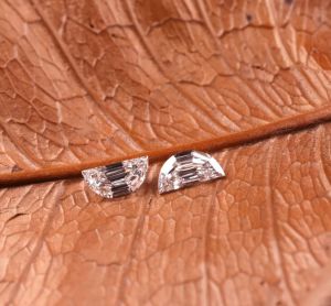Haif Moon Cut Lab Grown Diamond