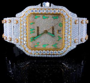 Handcrafted Arabic Moissanite Watch