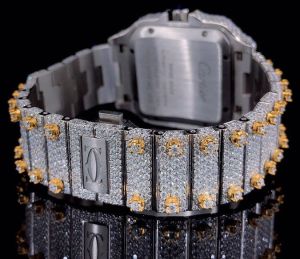 Iced Out VVS Moissanite Diamond Watch
