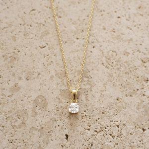 IGI Certified Cushion Cut Lab Grown Diamond Pendant