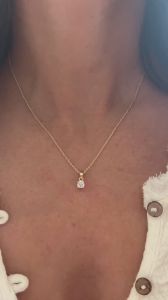 IGI Certified Cushion Cut Lab Grown Diamond Pendant