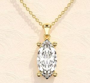 Marquise Cut Solitaire Pendant