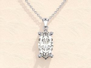 Marquise Cut Solitaire Pendant