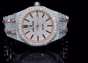 Men Luxury Fully Iced Out VVS Moissanite Watch