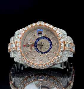 Men Luxury Iced Out Hip Hop Bust Down Watch