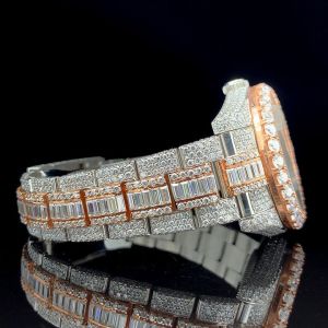 Men Luxury Iced Out Hip Hop Bust Down Watch