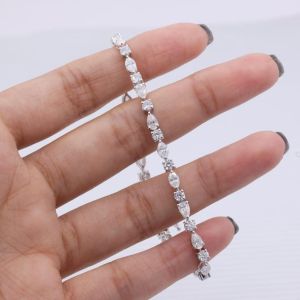 Multi Shape Lab Grown Diamond Tennis Bracelet