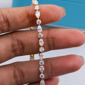Multi Shape Lab Grown Diamond Tennis Bracelet