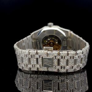 VVS Moissanite Iced Out Watch with Round Dial