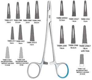 Stainless Steel Needle Holder Jaw Configurations