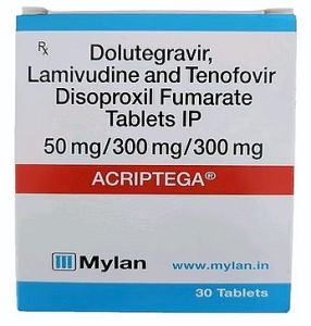 Acriptega Dolutegravir Lamivudine and Tenofovir Disoproxil Fumarate Tablets