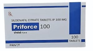 Priforce 100 Sildenafil Citrate Tablets