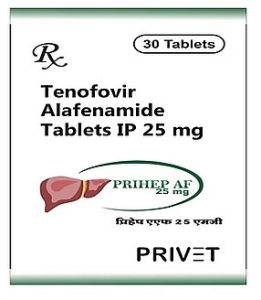Prihep AF 25mg Tenofovir Alafenamide Tablets