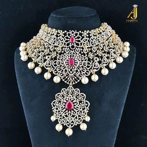 Designer Diamond Choker Necklace