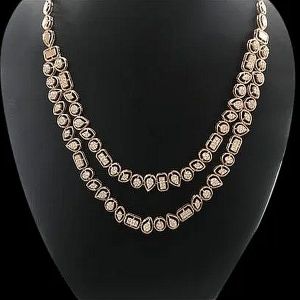 Double Line Diamond Necklace