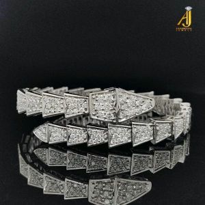 White Gold Serpentine Diamond Necklace