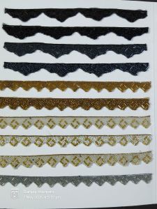 Fan Seed Bead Scalloped Lace