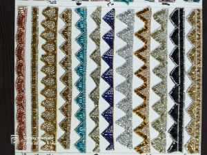 Glitter Bead Triangle Lace