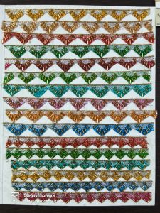 Glitter Bead Triangle Lace