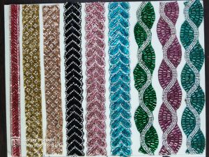 Stone Chip Border Designer Lace