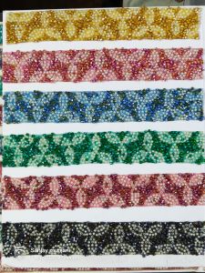 Stone Chip Border Designer Lace