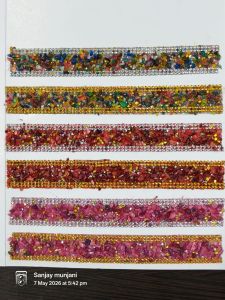 Stone Chip Border Designer Lace