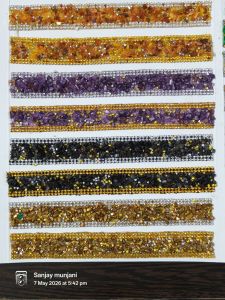Stone Chip Border Designer Lace