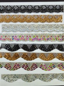 Stone Moti Work Lace