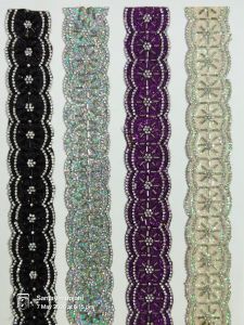 Stone Moti Work Lace