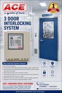Clean Room 3 Door Interlocking System