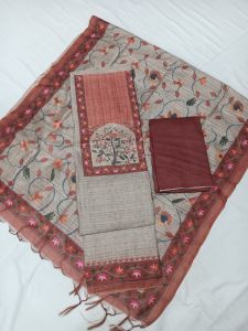 pcm201 maheshwari silk cotton top dupatta sets
