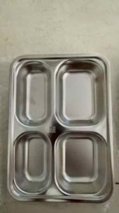 4 Compartment Stainless Steel  Lunchbox