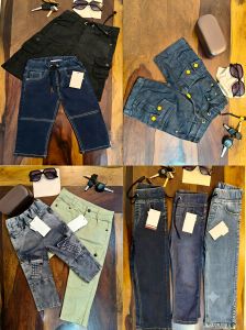 Kids Drawstring Denim Shorts