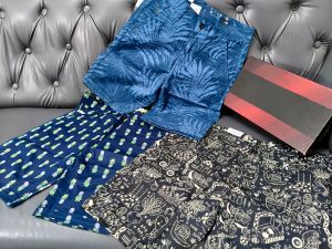 Mens Printed Chino Shorts