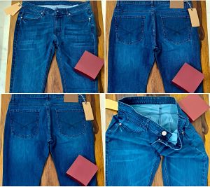 Mens Straight Fit Casual Denim Jeans