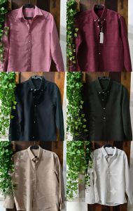 Mens Textured Cotton Shirt