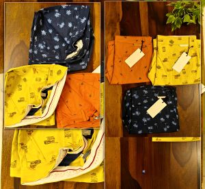 Small Print Chino Shorts For Men