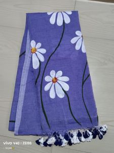Daisy Bloom Cotton Saree