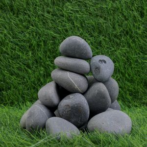 Black Dry Beach Pebbles
