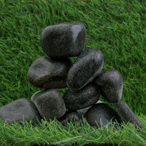 Black Marble Wet Garden Pebbles