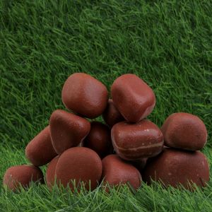 Reddish Wet Garden Pebbles