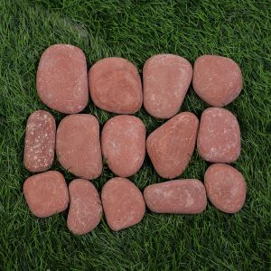 Tumbled Red Dry Pebbles