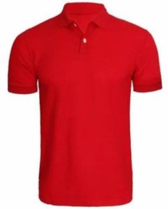 Mens Red Polo T-Shirt